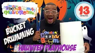 Жутковатая игра на барабанах ведер на Хэллоуин 🎃 | Игра среднего уровня с Мистером Бум-Бумом