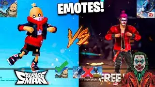 EMOTES DE FREE FIRE VS EMOTES SAUSAGE MAN //😱💯