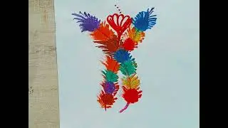Colorful Finger Art Flower | Easy Creative Art for Kids & Beginners