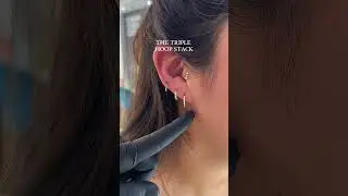 The Triple Hoop Stack! #jewelry #labgrowndiamond