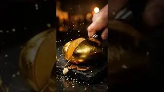 gold Cutting 🥇ASMR #ai #aiart #asmr #glasscutting #satisfying #cymatics #asmrsounds #cymatic