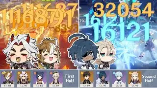 C0 Itto Double Pyro & Double Geo C6 Kaeya | Genshin Impact 2.7 Abyss Floor 12 (9 Stars)