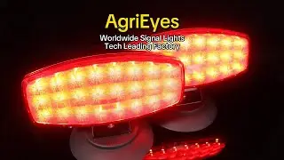 AgriEyes T42 battery powered trailer lights with adjustable bracket. taillights for RV, campers, etc
