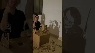 Batman x Joker 🦇🃏 shadow art 38 hours of handcrafting from cardboard - by&nbsp;@balana.art #batman #joker