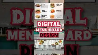 Design Digital menu board signage & Restaurant food menu design #restaurantmenu