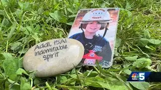 Classmates of Addi Carroll honor her at Essex Middle School graduation