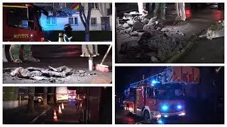 2022 12 28 - Feuerwehreinsatz Gasalarm - Gasgeruch im Haus, Gasleitung (Stra&szlig;e) defekt, kl. Bagger..
