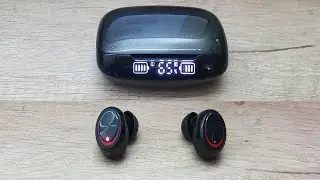 Ceppekyy Wireless Earbuds TWS Stereo LED Battery Display IPX7 Waterproof Unboxing Testing
