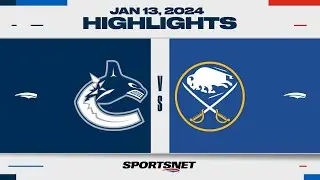 NHL Highlights | Canucks vs. Sabres - January 13, 2024