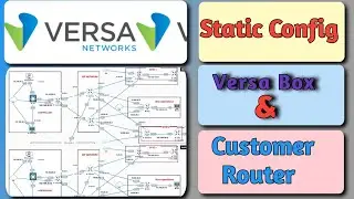 Versa SDWAN Static Routing between Versa Branch and customer CPE Router