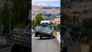 TOOK ANOTHER SIP OF THE POTION, HIT THE 3 WHEEL MOTION! #Lowriders #IceCube #3Wheelin #64Impala