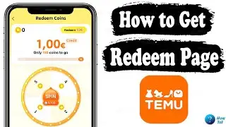 How to find Redeem Page on Temu UK