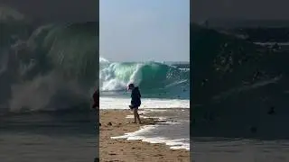 Absolutely INSANE #wedge wave!!! #bodyboarding #surf #californiabeach #surfing #wedgecrew