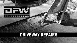 Fixing a Driveway the Right Way - Driveway Repair with DFW Concrete Pros