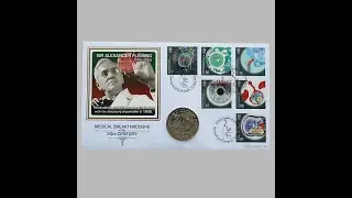 2010 Medical Breakthroughs in the 20th Century 1 Crown Coin Cover - Benham First Day Cover