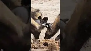 The African Wild Dog: Nature's Fierce Artist! 🐶🔥#dog  #viral  #short