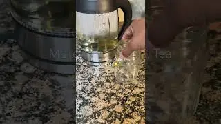 Lemon Basil Tea🍋🌿.                             #basil #tea #summerdrink