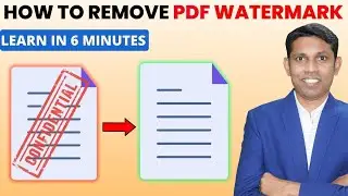 How to Add or Remove Water Marks On PDF. Best PDF Editor 2024.