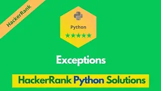 HackerRank Exceptions problem solution in Python | Python problems solutions | Programmingoneonone