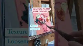 Why use a palette knife to paint? #art #artist #oilpainting #paletteknife #shorts
