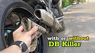 R15 v3 Akrapovic exhaust Sound Test | Difference with and without DB killer