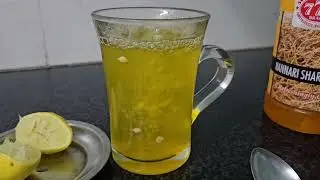 Nannari Sarbath | Lemon Juice with Sarsaparilla Syrup | Summer Drink