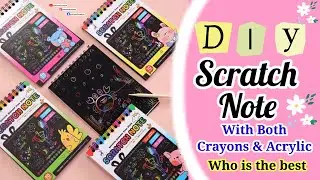 DlY Scratch NoteBook | Magic Book | Homemade scratch note at home | how to make scratch note