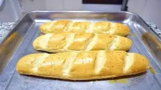BAGUETTE DE OREGANO Y AJO!!// ¡fácil y deliciosa!