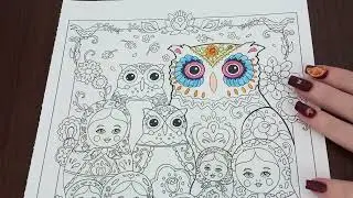 ASMR Owls Coloring Book 45