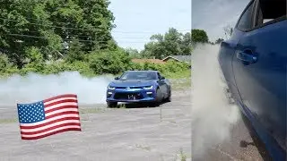 2017 Camaro 1LE does a WILD burnout!