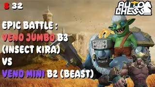BEAST WARLOCK ! EPIC BATTLE OF VENO  !  AUTO CHESS INDONESIA