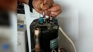 Preparando compressor de ar 12 mil BTUs (adapta&ccedil;&atilde;o para v&aacute;cuo e press&atilde;o)