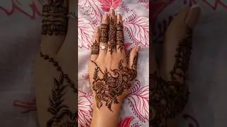 beautiful henna design tutorial for backhand 😍😍 #ytshorts #mehndi #henna #trending #viral #minivlog