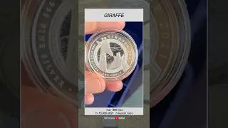 Giraffe 1oz silver 999 Equatorial Guinea 2021