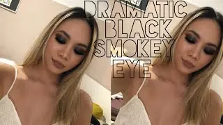 Dramatic Black Sparkly Smokey Eyes FT. Friendcation Palette | Helen Duong