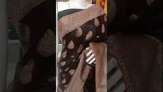 Viral brown silk saree ,😍#viral#shortsTrending