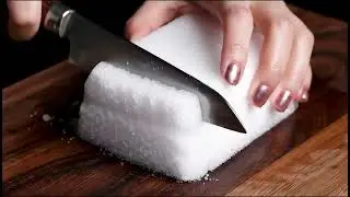 AI Immersive ASMR: 🧊 The Chilly Feast of Cutting Ice Ingredients, Sending You to Sweet Sleep💤