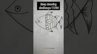 Easy Fish Drawing #fishdrawing #drawing #youtubeshorts #sailaxmibarik #shorts #fishdrawing #fishart