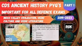 CDS Ancient History PYQs for CDS 1 2024 | Part 1 - IVC, Vedic Culture and Vedic Literature