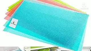 Kuber Industries Refrigerator Drawer Mats/Fridge Mats/Multi Purpose Mats Set of 6 Pcs