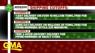 Exclusive: Amazon announces holiday shipping deadlines l GMA