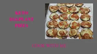 Keto Eggplant Pizza // Cook with me