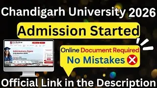 Chandigarh University 2026 Admission Process - How to Fill CUCET 2026 Application | CU Campus Tour