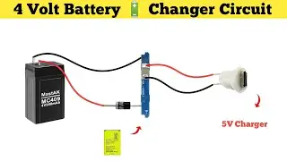 How To Make 4 Volt Battery Changer Circuit || 4 Volt Battery Changer Project Banaye 