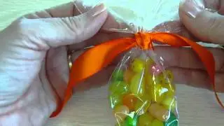 Candy Cone Bags with Knot Closure