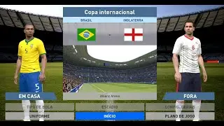 Brasil x Inglaterra &ndash; PES 2016 Gameplay Realista (No Commentary)