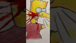 Симпсоны. Лиза выбивает зубы Барту. #simpsonsshorts #художник #искусство #artdaily #simpsons #иск...