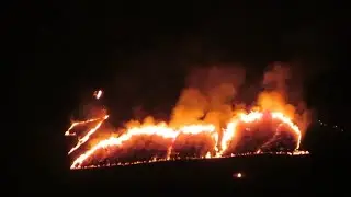 奈良・花火と若草山山焼き