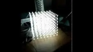 Led cube 8x8x8 controlled by Arduino - Effect