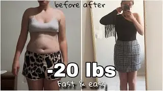 How I lost 20 lbs 9 kg FAST & EASY | realistic weight loss journey, workouts, diet vlog